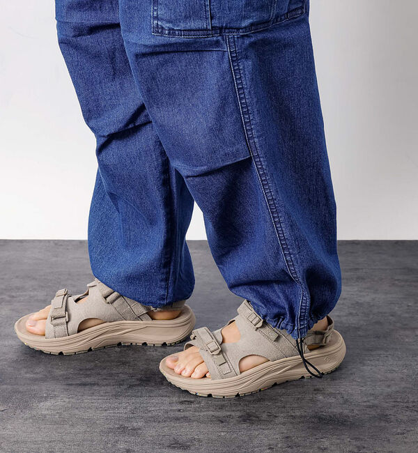 ABAHOUSE「【Lee/リー】フリーサイズ リラックスワイドカーゴパンツ FLeeasy CA」|カーゴ|