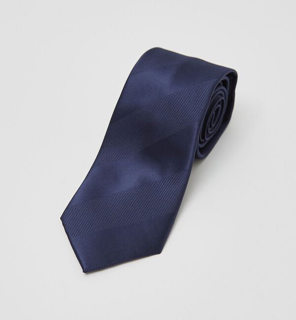 ABAHOUSE「【ウォッシャブル】シャドー レジメンタル ネクタイ」|ネクタイ・蝶ネクタイ|ネイビー