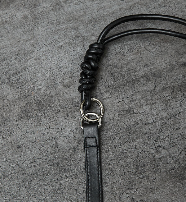 ABAHOUSE「【マルチウェイ】 フェイクレザー 巾着ナップサック / ショルダーバッグ / ユ」|リュック|