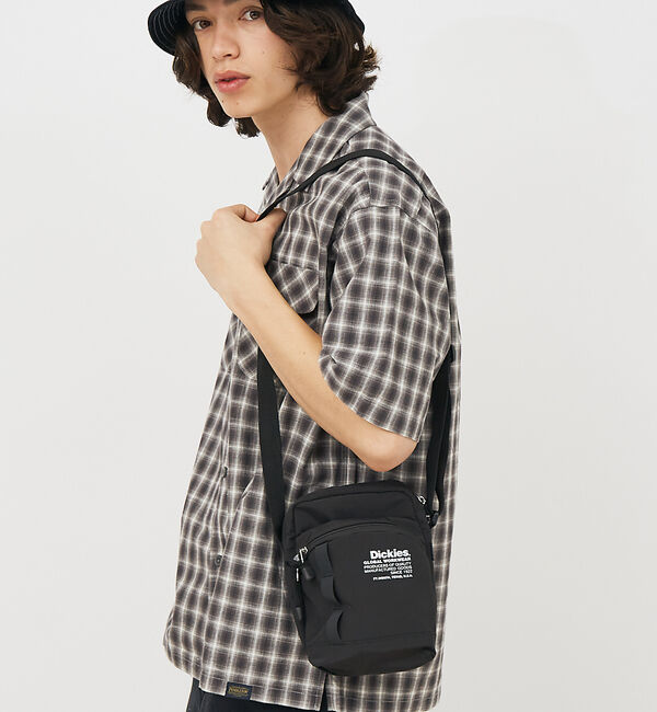ABAHOUSE「【DICKIES/ディッキーズ】EXT LOGO QUICK SHOULDER」|ショルダー・メッセンジャー|ブラック