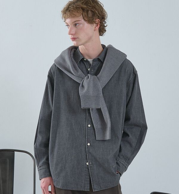 ABAHOUSE「7.5オンス オーバーサイズ デニムシャツ / ライトオンスデニム」|シャツ・ブラウス|