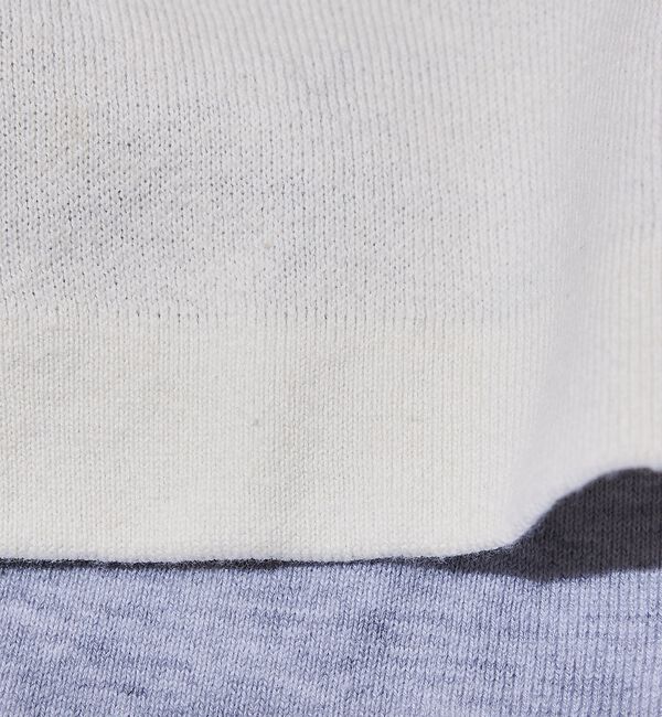ABAHOUSE「【リバーシブルカラー】14Gコットン ニットスウェット / クルーネックプルオー」|ニット・セーター|