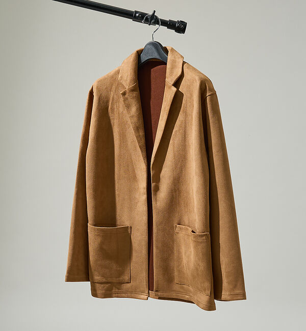 ABAHOUSE「【セットアップ対応】ネオスエード ジャケット カーディガン / ダンボールニット」|カーディガン|