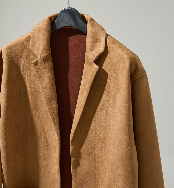 ABAHOUSE「【セットアップ対応】ネオスエード ジャケット カーディガン / ダンボールニット」|カーディガン|