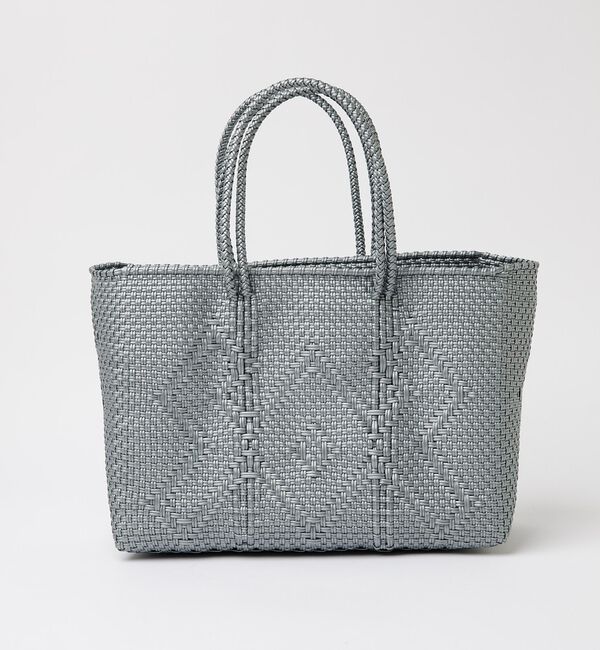 ABAHOUSE「【MOON BIRD/ムーンバード】手編みのメルカドバッグ横長Ｍ/かごバッグ/軽」|トートバッグ|