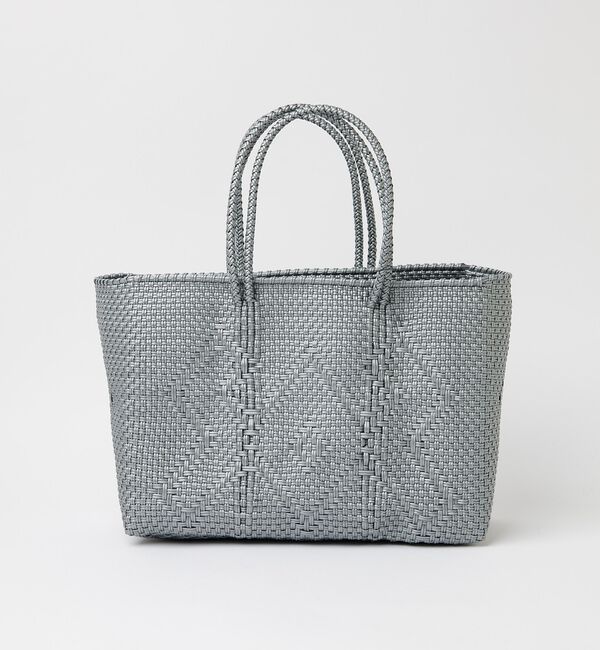 ABAHOUSE「【MOON BIRD/ムーンバード】手編みのメルカドバッグ横長Ｍ/かごバッグ/軽」|トートバッグ|