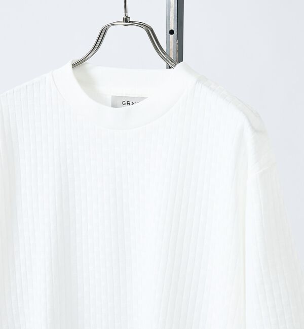 ABAHOUSE「【凹凸編み】リンクス ブロック 半袖Tシャツ【予約】」|Tシャツ・カットソー|