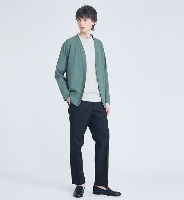 ABAHOUSE「【接触冷感】メッシュ ボタンレス カーディガン【予約】」|カーディガン|