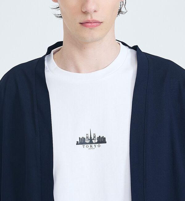 ABAHOUSE「【接触冷感】メッシュ ボタンレス カーディガン【予約】」|カーディガン|