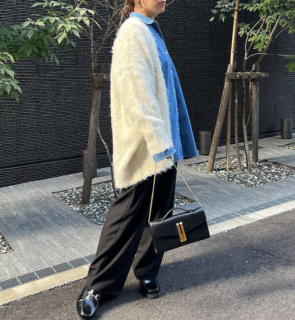 Rouge vif「シャギーニットカーディガン」|カーディガン|