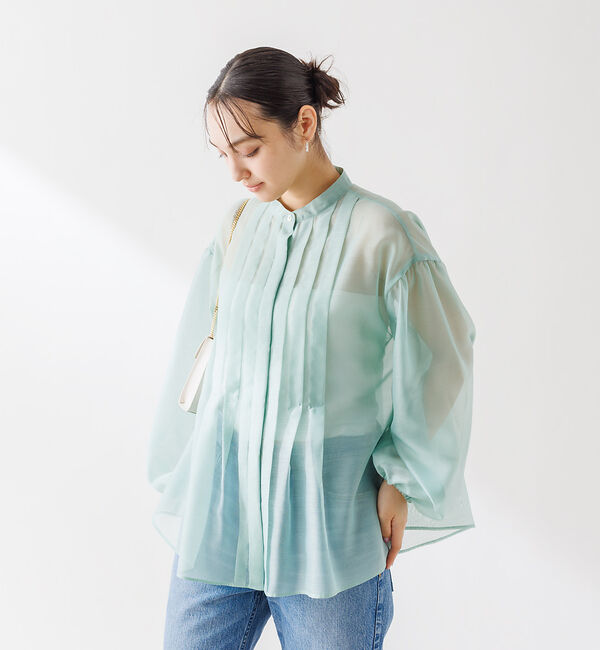 Rouge vif「シアータックフレアブラウス」|シャツ・ブラウス|