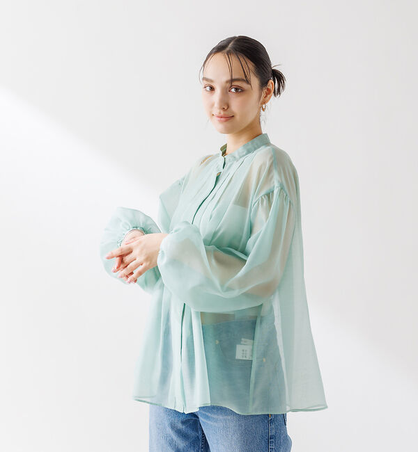 Rouge vif「シアータックフレアブラウス」|シャツ・ブラウス|