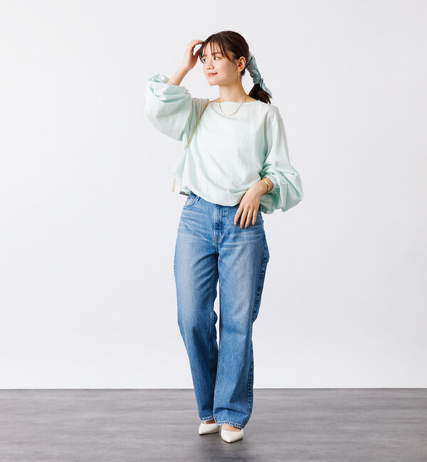 Rouge vif「ふんわり袖ボートネックブラウス」|シャツ・ブラウス|