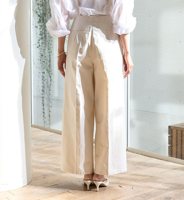 Rouge vif「サスペンダーワイドタックパンツ」|その他|