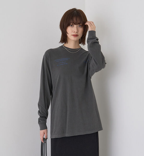 Rouge vif「ガーメントダイロゴロンTシャツ」|Tシャツ・カットソー|