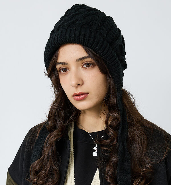 Rouge vif「【RUBEN/ルーベン】RUS-8356/ケーブルボンネット/CABLE BON」|その他|ブラック