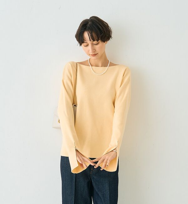 Rouge vif「スムーススリット ニットプルオーバー」|ニット・セーター|