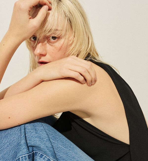 Rouge vif「【セットアップ対応】ホルダーネックブラウス」|シャツ・ブラウス|