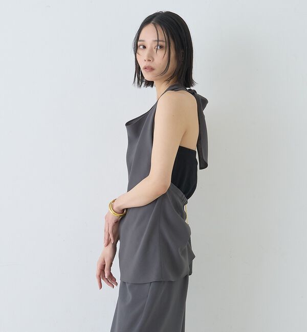 Rouge vif「【セットアップ対応】ホルダーネックブラウス」|シャツ・ブラウス|