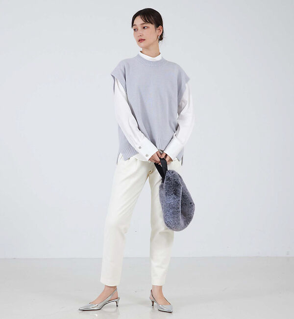 qualite「ウールグアイウールニットベスト」|ベスト・ジレ|