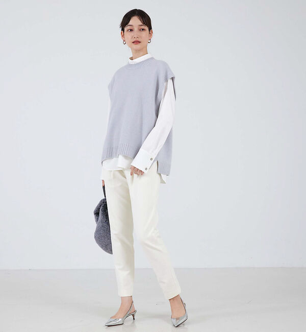 qualite「ウールグアイウールニットベスト」|ベスト・ジレ|