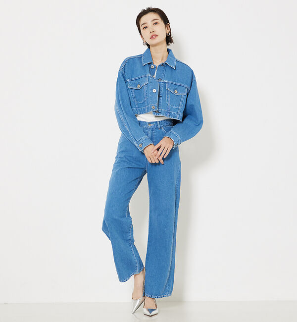 qualite「【セットアップ対応】コットンリネンデニム」|デニム|