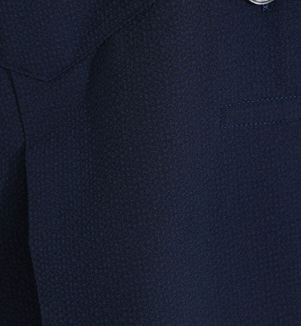 qualite「【接触冷感＆吸水速乾＆UV】シアサッカーシャツワンピース」|ワンピース|