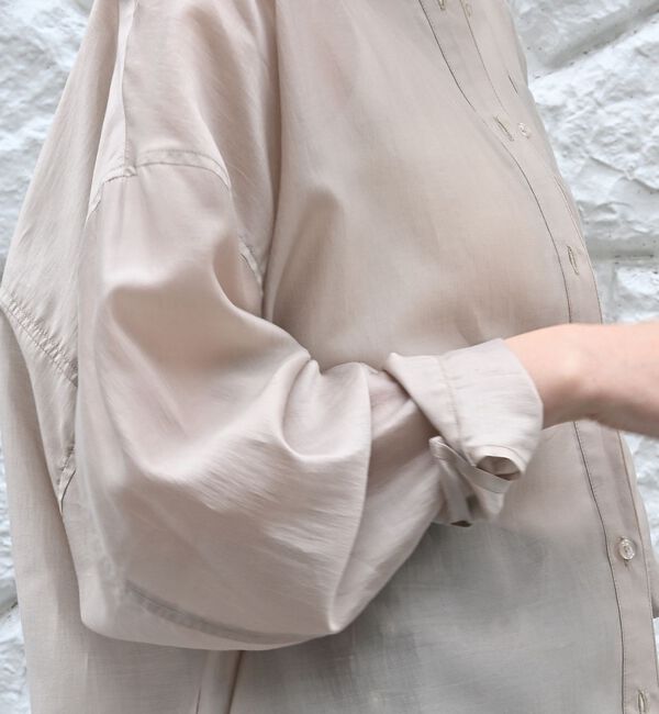 qualite「【大人シアーシャツ】バックスリットシアーシャツ」|シャツ・ブラウス|