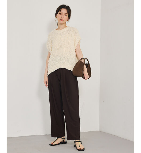 qualite「チュールフェザーニット」|ベスト・ジレ|