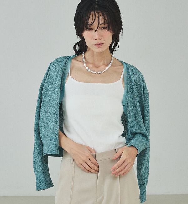 qualite「ウォッシャブルニットキャミ」|キャミソール|