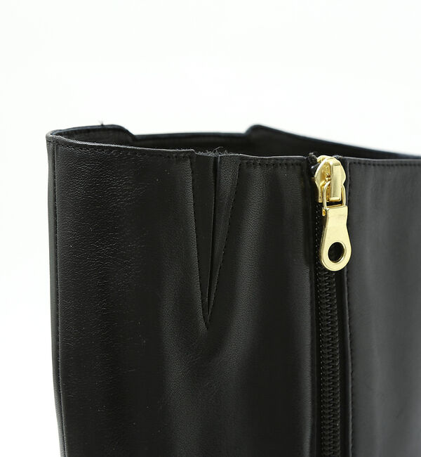 AU BANNISTER「【スノーソール】切り替えフラットロングブーツ」|ショートブーツ|