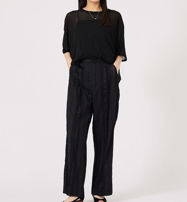 AU BANNISTER「【オープントゥ】バタフライカットウェッジソールパンプス【予約】」|パンプス|