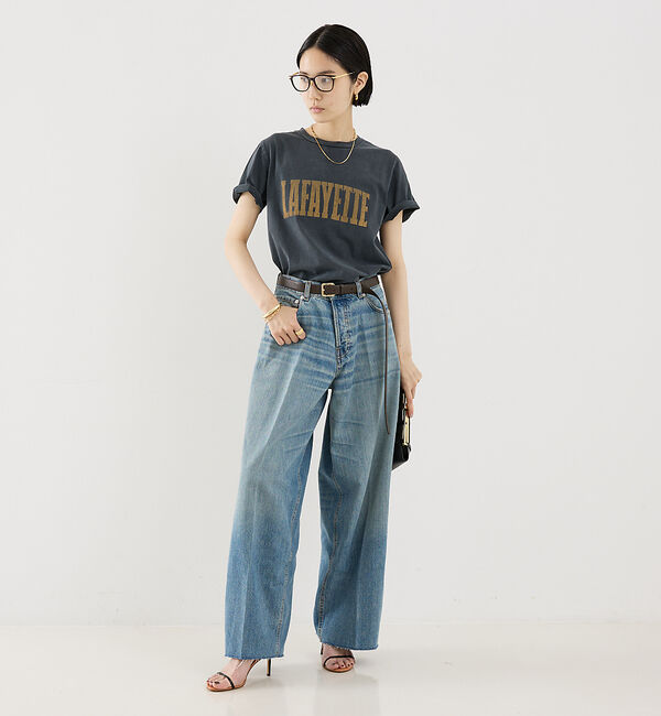 The Store by C' 「【HAIKURE】BETHANY ASIAN FIT／ワイドデニムパンツ」|デニム|