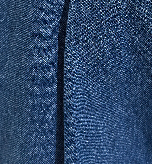 NOMINE「タック ボリューム デニムパンツ」|デニム|