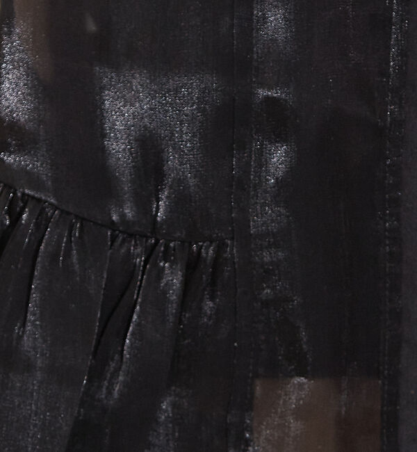 NOMINE「2WAY シャイン シアー フリルベスト」|ベスト・ジレ|