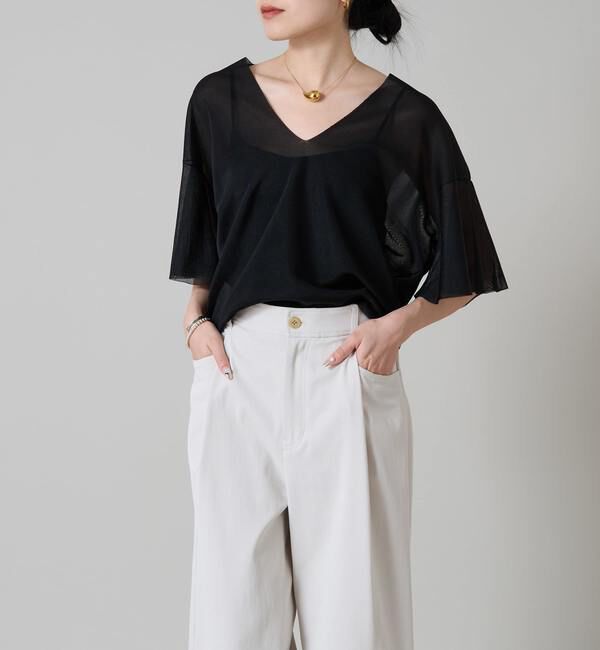 Liesse「袖フレアシアーニット」|ニット・セーター|