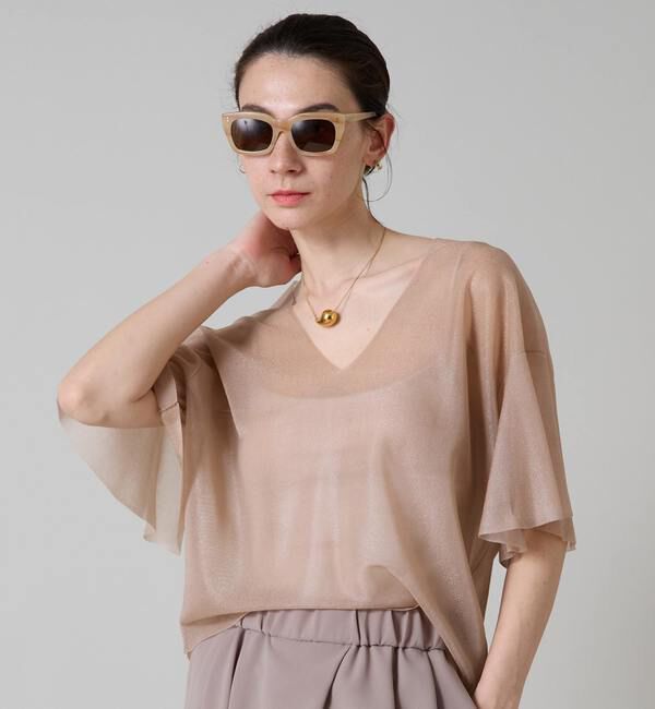 Liesse「袖フレアシアーニット」|ニット・セーター|