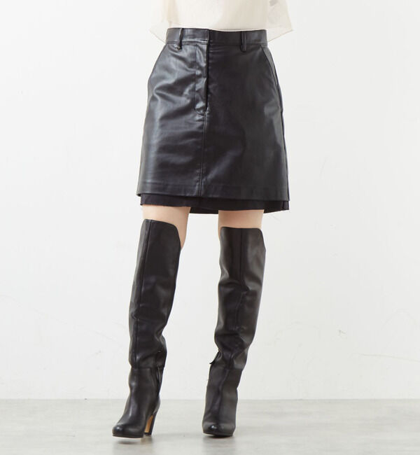 Soffitto「エコレザーミニスカート」|スカート|