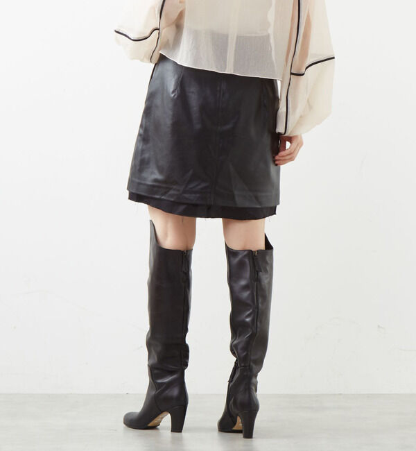 Soffitto「エコレザーミニスカート」|スカート|