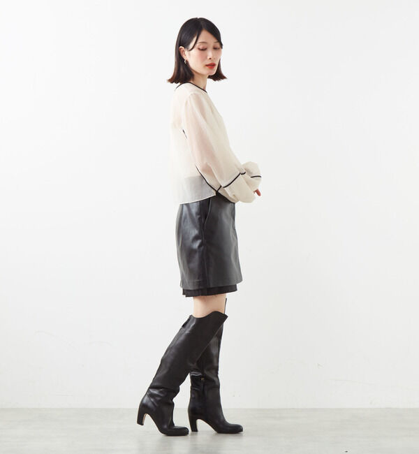 Soffitto「エコレザーミニスカート」|スカート|