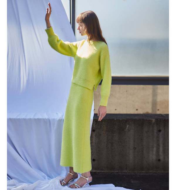 Soffitto「フィルムラメニットスカート」|スカート|