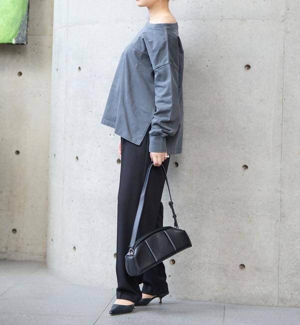 Soffitto「ボートネックピグメント染めプルオーバー」|Tシャツ・カットソー|