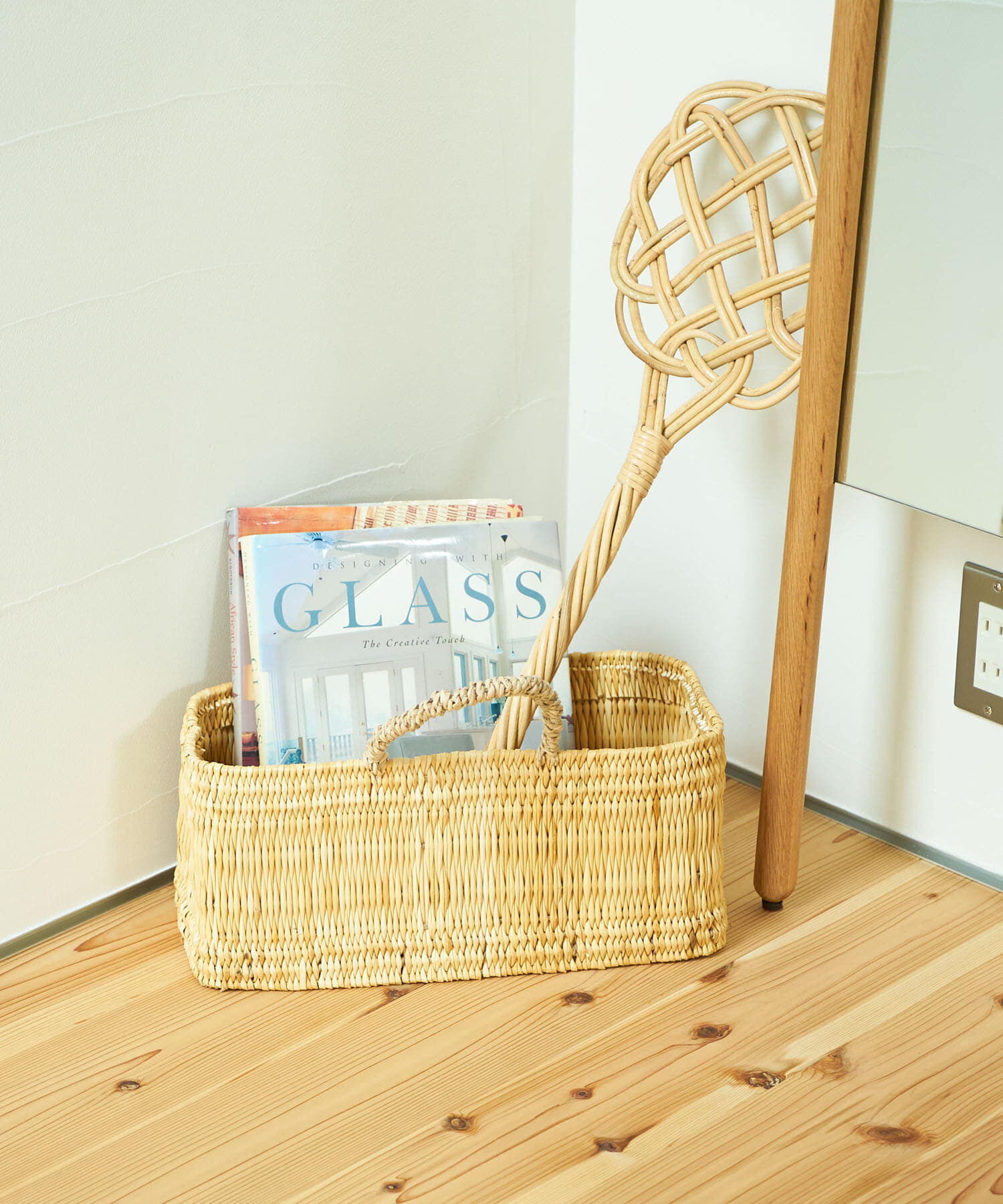 URBAN RESEARCH DOORS「アフリカンスクエア　ストロー横長かごM」|その他|