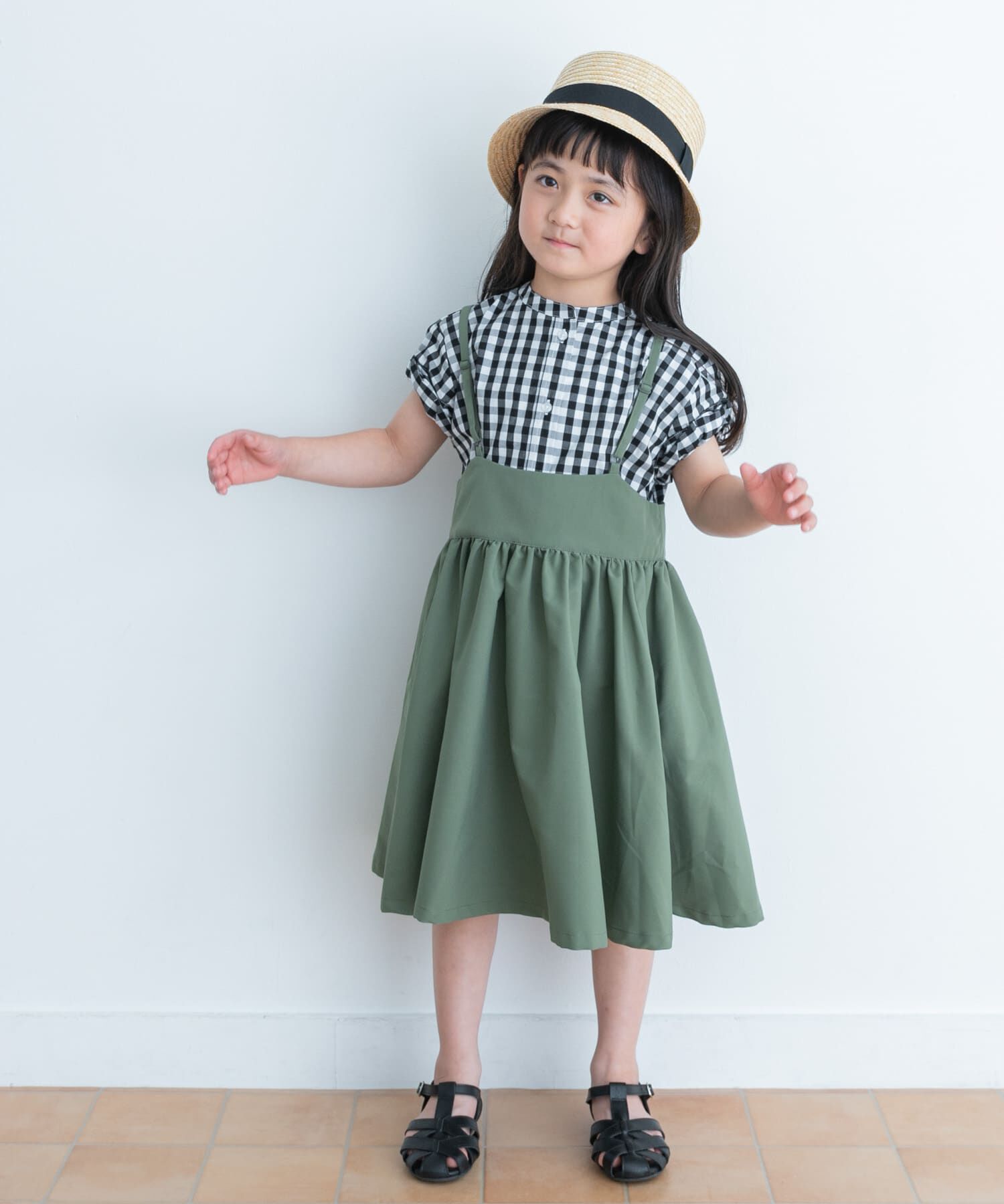URBAN RESEARCH DOORS「キャミソールジャンパースカート(KIDS)」|ワンピース|