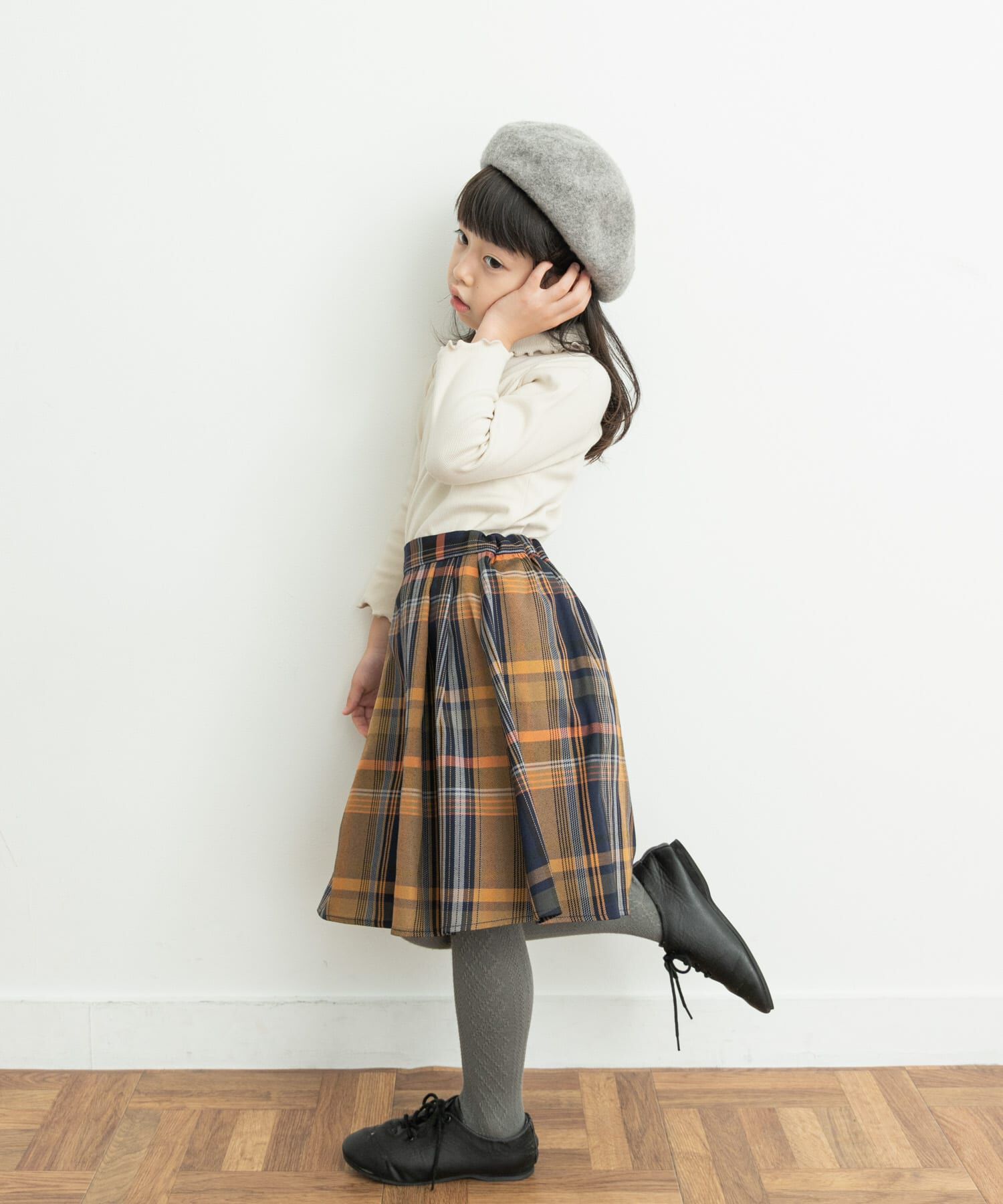 URBAN RESEARCH DOORS「『親子リンク』カラーチェックスカート(KIDS)」|その他|