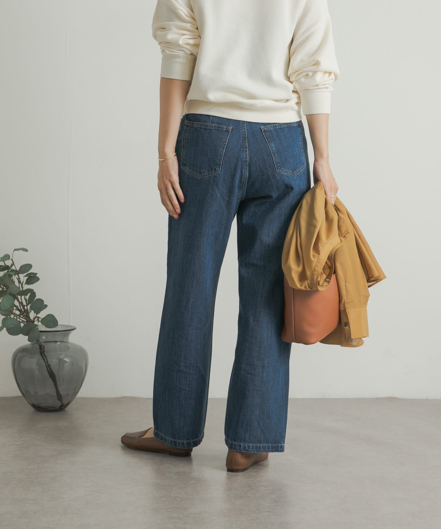 URBAN RESEARCH DOORS「デニムワイドパンツ」|デニム|