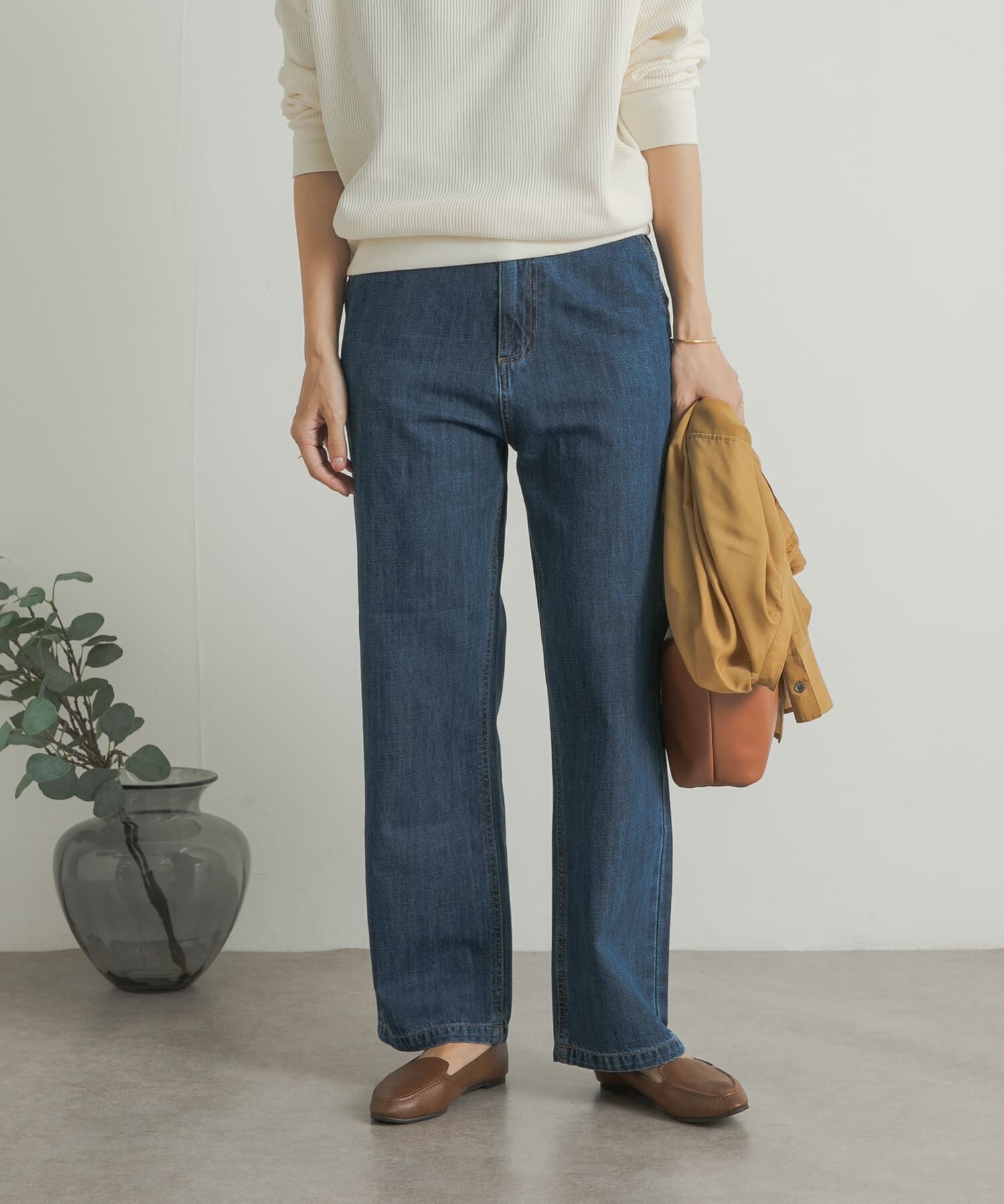 URBAN RESEARCH DOORS「デニムワイドパンツ」|デニム|