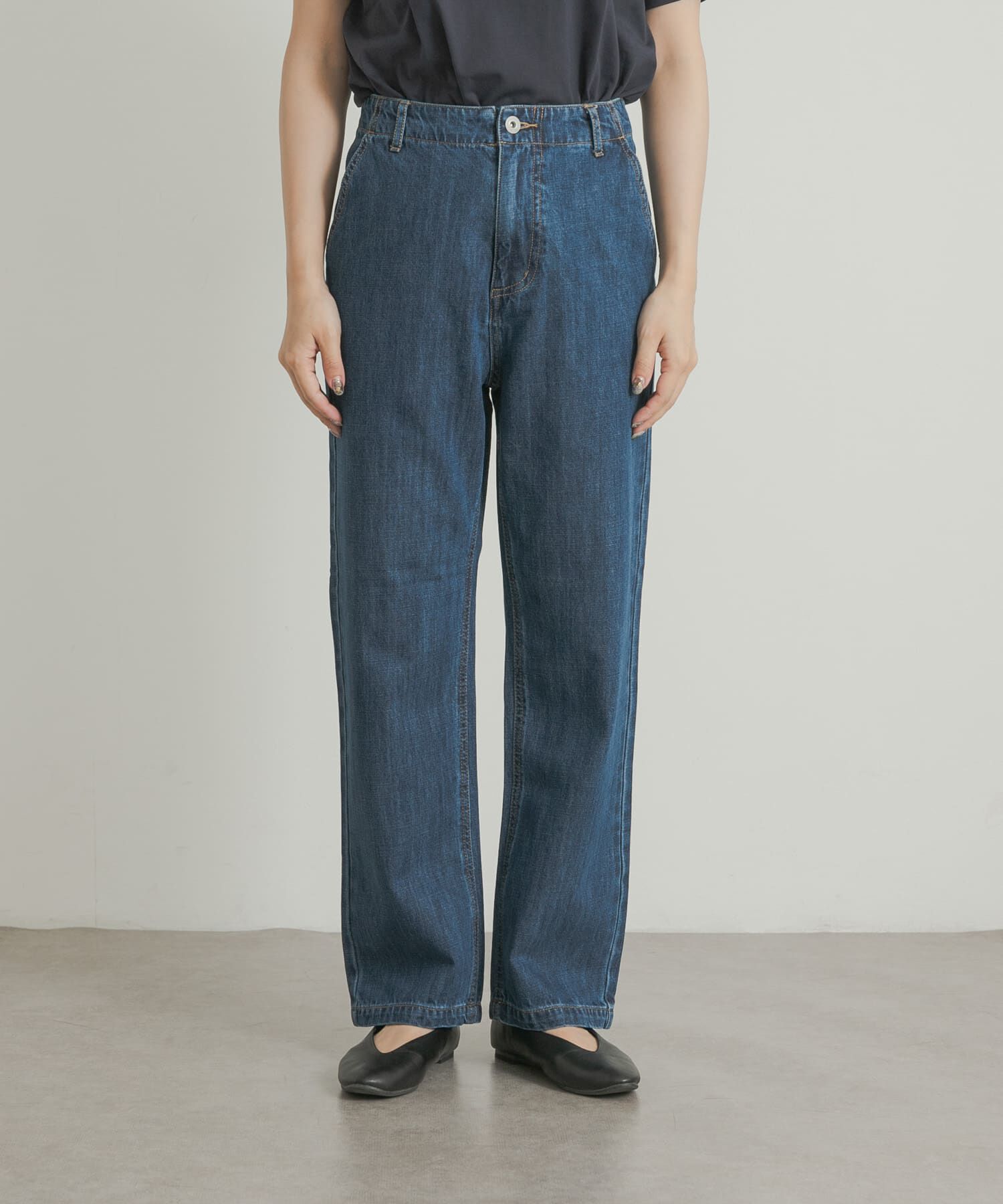 URBAN RESEARCH DOORS「デニムワイドパンツ」|デニム|