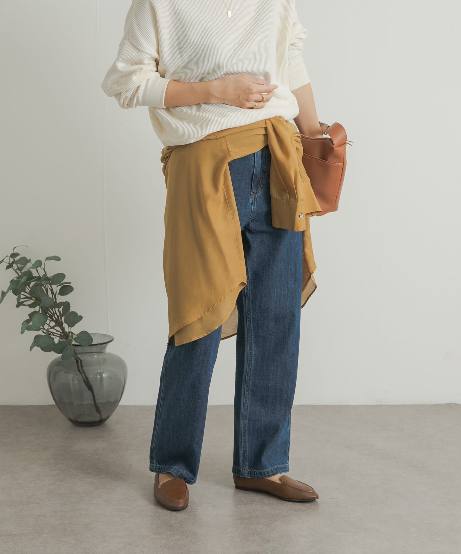 URBAN RESEARCH DOORS「デニムワイドパンツ」|デニム|