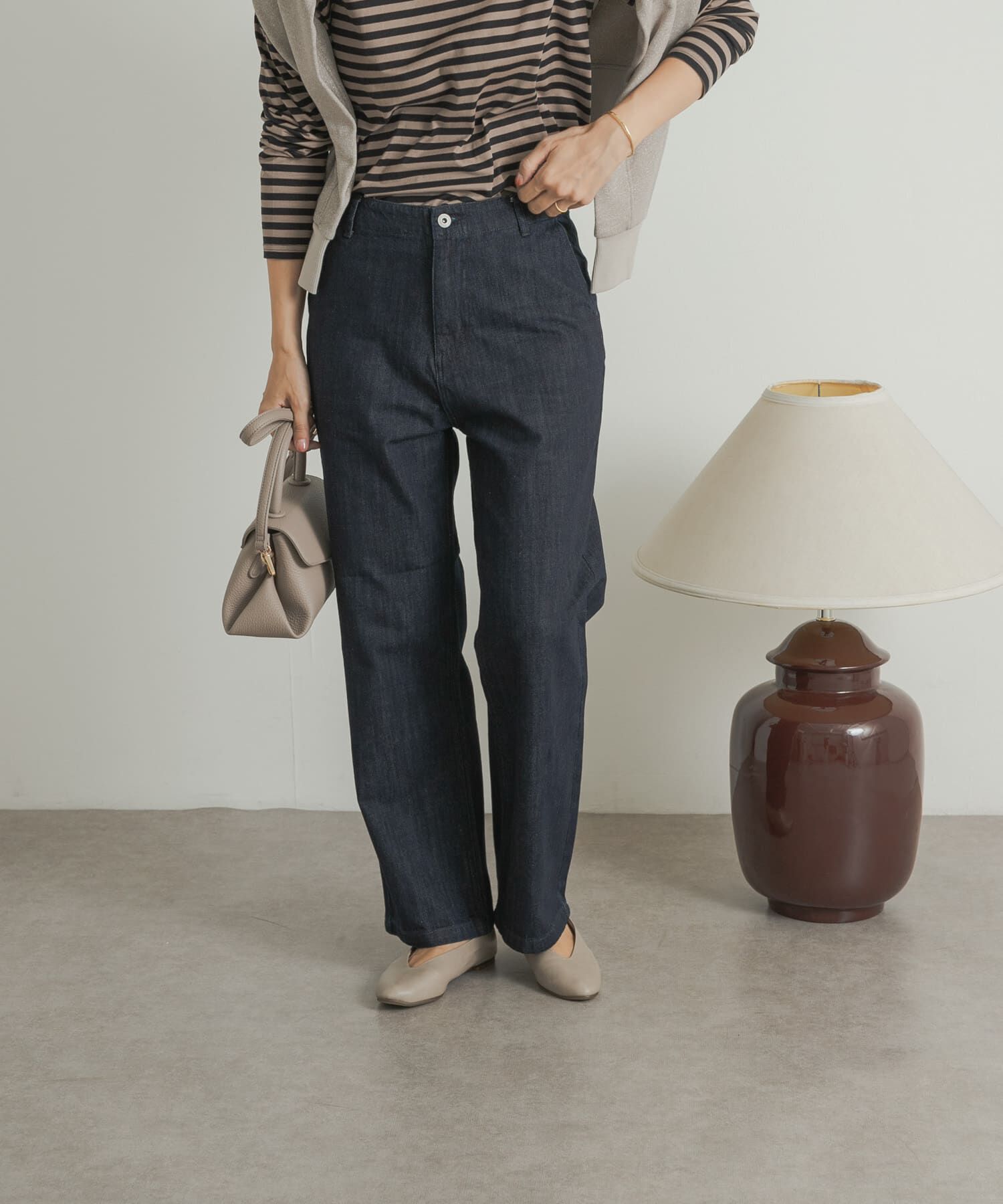 URBAN RESEARCH DOORS「デニムワイドパンツ」|デニム|